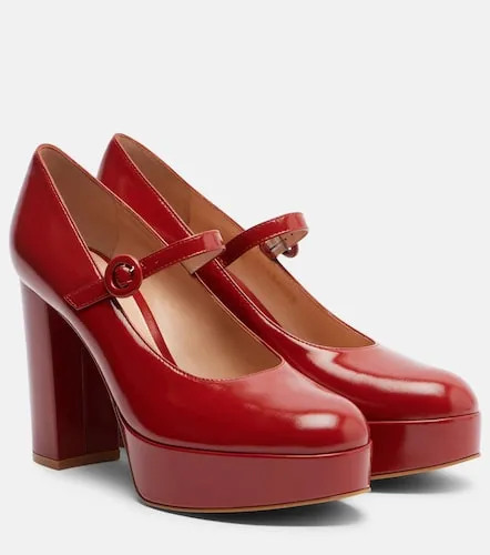 Escarpins Mary Jane en cuir verni - Gianvito Rossi - Modalova