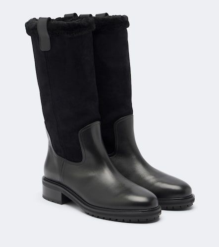 Aeyde Bottes Theo en cuir et daim - Aeyde - Modalova
