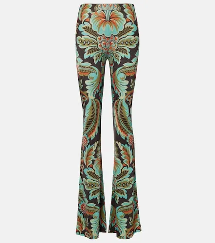 Pantalon évasé imprimé en crêpe - Etro - Modalova