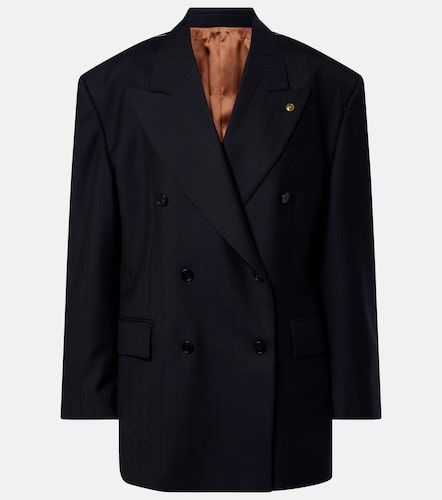 Blazer oversize en laine vierge - Versace - Modalova