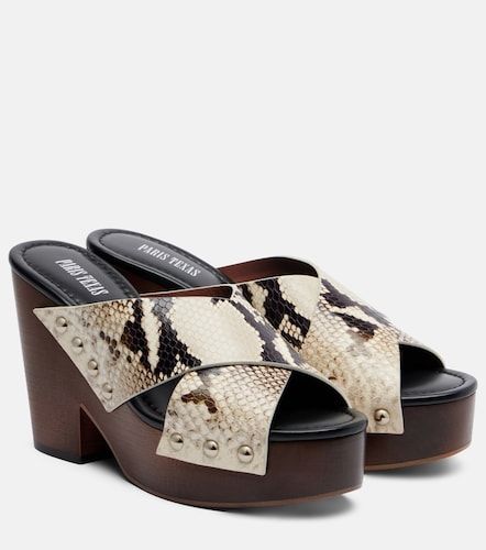 Mules à plateau Marisol en cuir - Paris Texas - Modalova