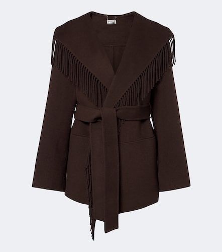 Veste en laine mélangée à franges - Simkhai - Modalova
