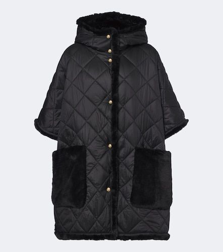 Cape matelassée réversible à capuche - Moncler - Modalova