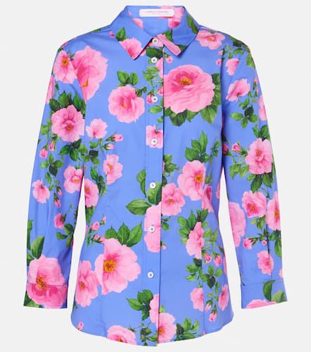 Chemise en coton mélangé à fleurs - Carolina Herrera - Modalova