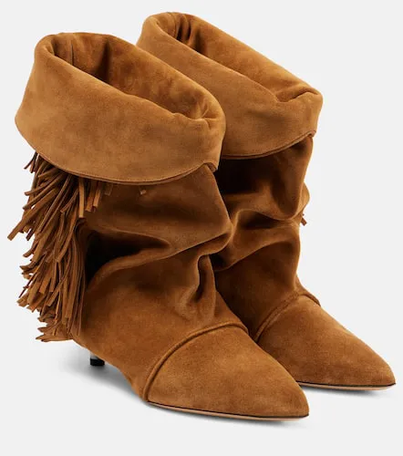 Bottines Edrik en daim à franges - Isabel Marant - Modalova