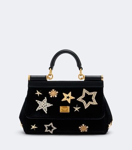 Sac Sicily Small en velours - Dolce&Gabbana - Modalova