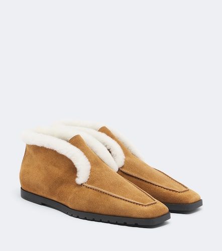 Bottines en daim et shearling - Toteme - Modalova