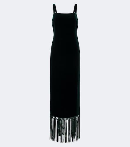 Robe longue Palermo en velours à franges - Taller Marmo - Modalova