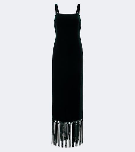 Robe longue Palermo en velours à franges - Taller Marmo - Modalova