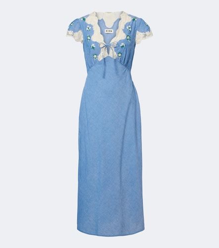 Robe midi Amari en coton à broderie - Rixo - Modalova