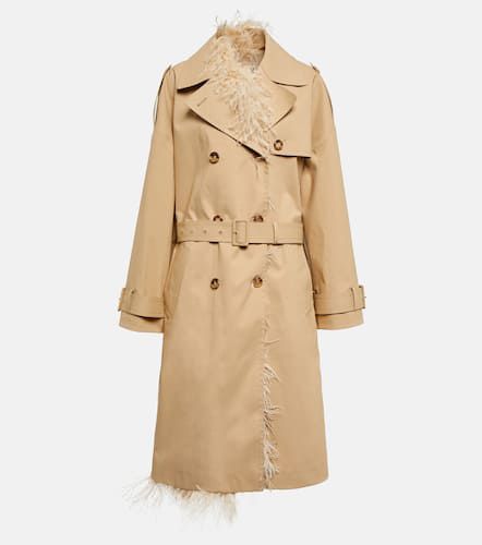 Trench-coat en coton à plumes - Valentino - Modalova