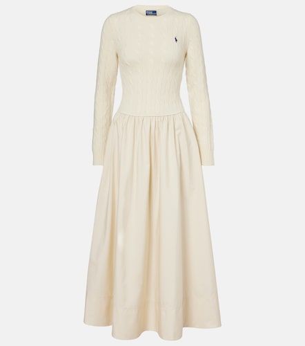 Robe longue en coton et laine mélangés - Polo Ralph Lauren - Modalova