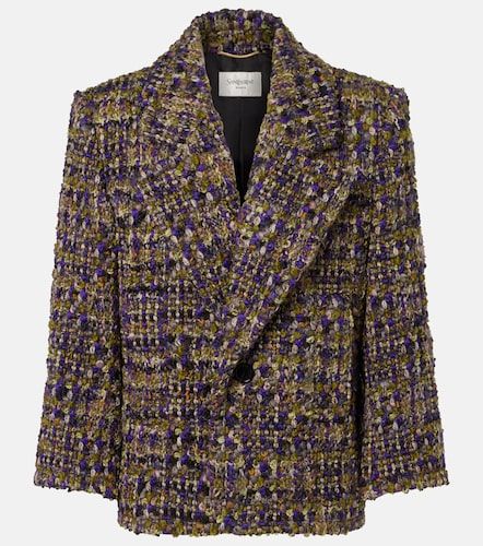 Veste en laine mélangée - Saint Laurent - Modalova