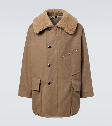Parka en coton mélangé et shearling - Lemaire - Modalova