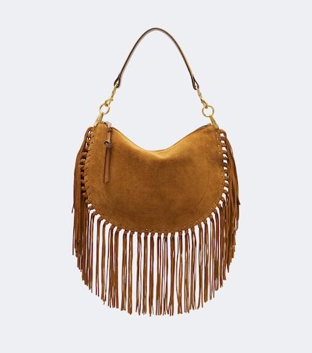 Sac porté épaule Oskan Small en daim à franges - Isabel Marant - Modalova