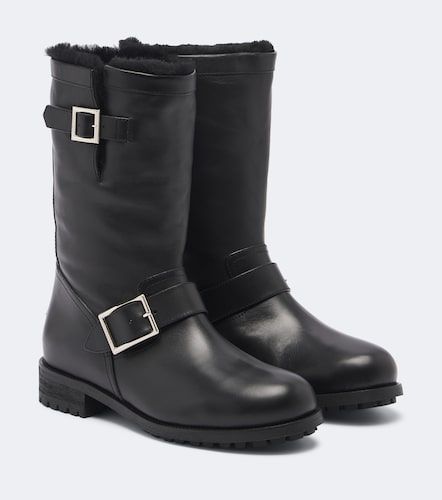 Bottines Biker en cuir et shearling - Jimmy Choo - Modalova