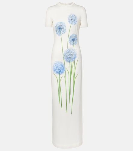 Robe de cocktail à fleurs - Oscar de la Renta - Modalova