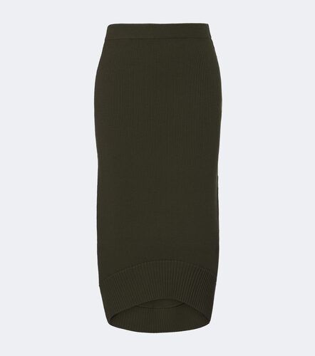 Jupe midi en laine mélangée - Victoria Beckham - Modalova