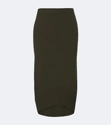 Jupe midi en laine mélangée - Victoria Beckham - Modalova