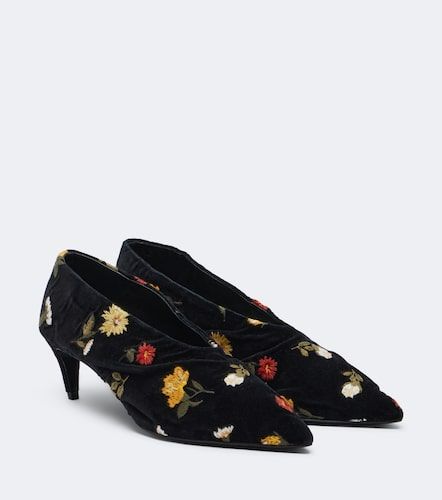 Escarpins Miriam en velours à broderies - Khaite - Modalova