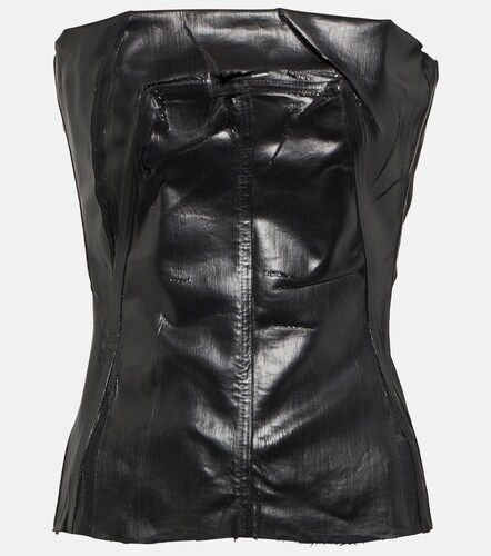 Top buster en denim enduit - Rick Owens - Modalova
