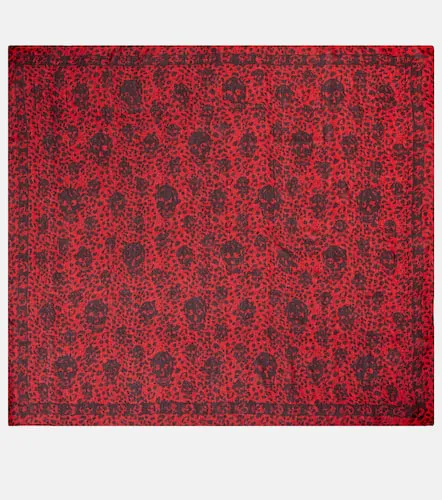 Foulard imprimé en soie - Alexander McQueen - Modalova