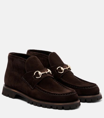 Gucci Bottines Horsebit en daim - Gucci - Modalova