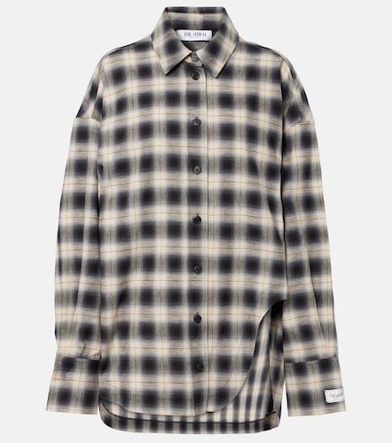 Chemise asymétrique en coton à carreaux - The Attico - Modalova