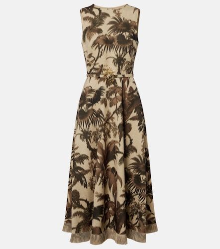 Robe midi à franges - Oscar de la Renta - Modalova