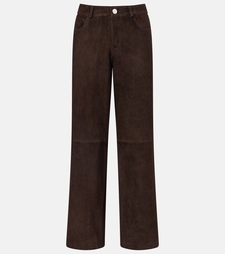 Pantalon ample Milo en daim - Nour Hammour - Modalova