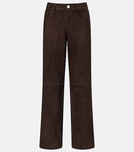 Pantalon ample Milo en daim - Nour Hammour - Modalova
