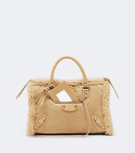 Sac Le City Small en daim - Balenciaga - Modalova