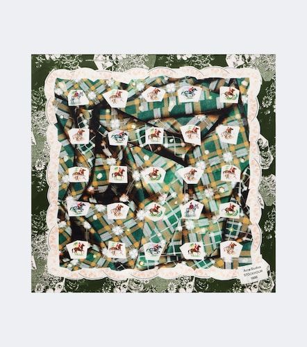 Foulard en satin de soie à imprimé - Acne Studios - Modalova