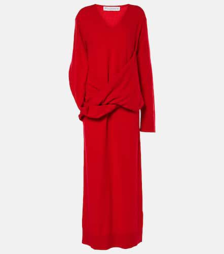 Robe asymétrique en laine mélangée - JW Anderson - Modalova