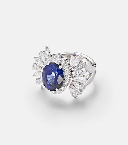 Bague Reign Supreme en or blanc 18 ct, diamants et saphir - Yeprem - Modalova