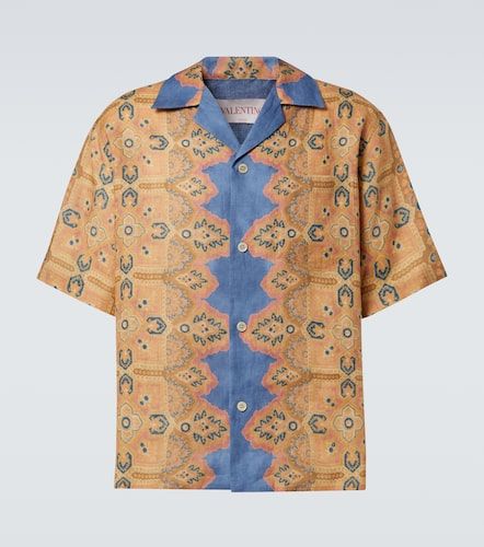 Chemise en lin à imprimé - Valentino Garavani - Modalova