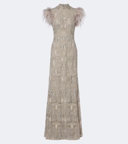 Robe longue en guipure - Georges Hobeika - Modalova