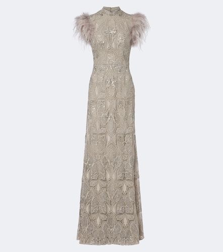 Robe longue en guipure - Georges Hobeika - Modalova