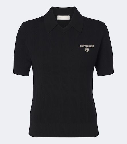 Tory Burch Polo en laine à logo - Tory Burch - Modalova
