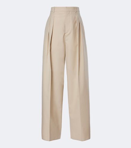 Pantalon ample en laine et coton - Bottega Veneta - Modalova