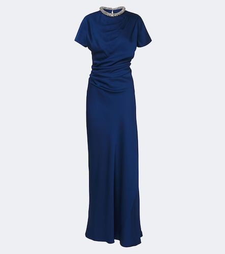 Robe longue Eliza en satin à ornements - Simkhai - Modalova
