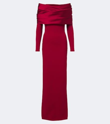 Robe longue Bradshaw en satin et crêpe - Solace London - Modalova