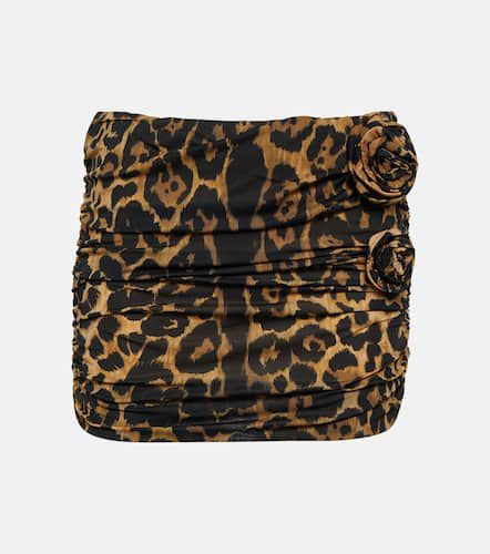 Mini-jupe à motif léopard - Blumarine - Modalova