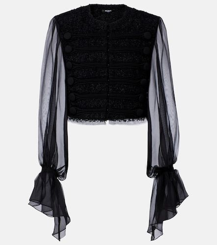 Balmain Veste à finitions en soie - Balmain - Modalova