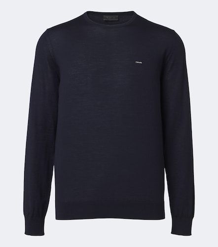 Prada Pull en laine vierge à logo - Prada - Modalova
