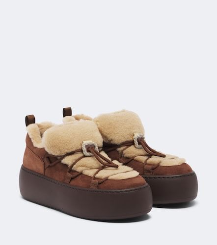 Baskets Viv' Up en shearling et daim - Roger Vivier - Modalova