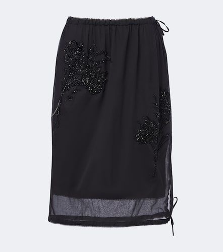 Prada Jupe midi à broderies - Prada - Modalova