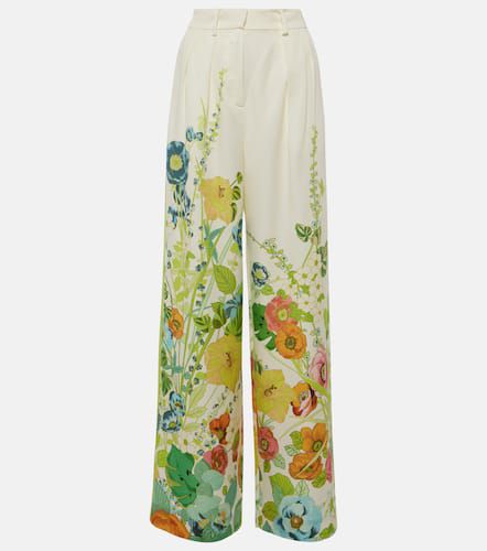 Alémais Pantalon ample à taille haute à fleurs - Alemais - Modalova