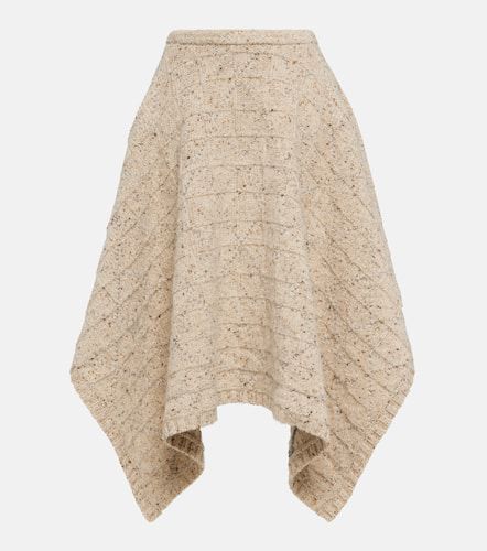 Jupe midi asymétrique en laine - Bottega Veneta - Modalova