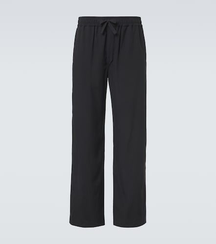 Pantalon droit Alio en soie - Saman Amel - Modalova
